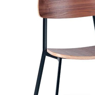 Grammar Dining Chair - Walnut and Black