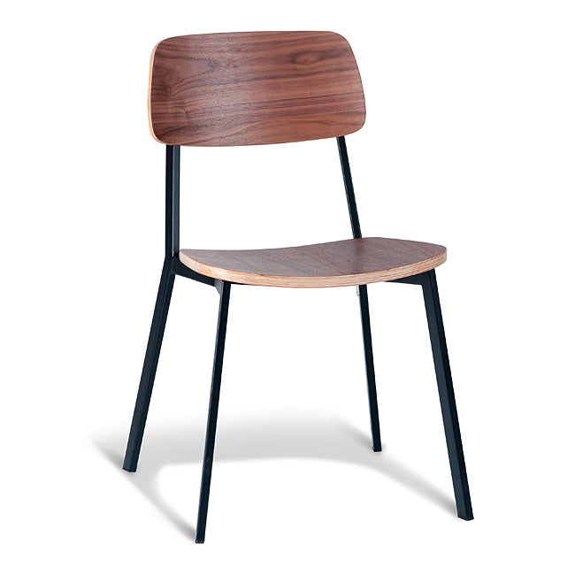 Grammar Dining Chair - Walnut and Black