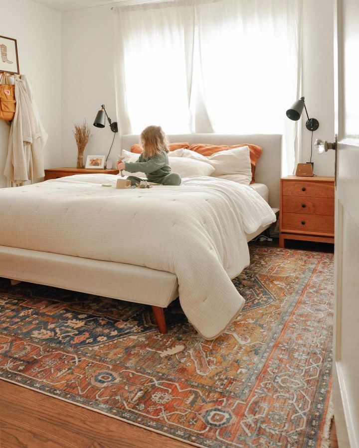 Tabriz Transitional Persian Rug - Rust