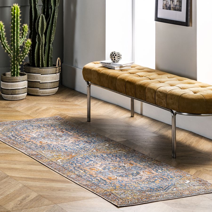 Tabriz Persian Transitional Rug - Rust