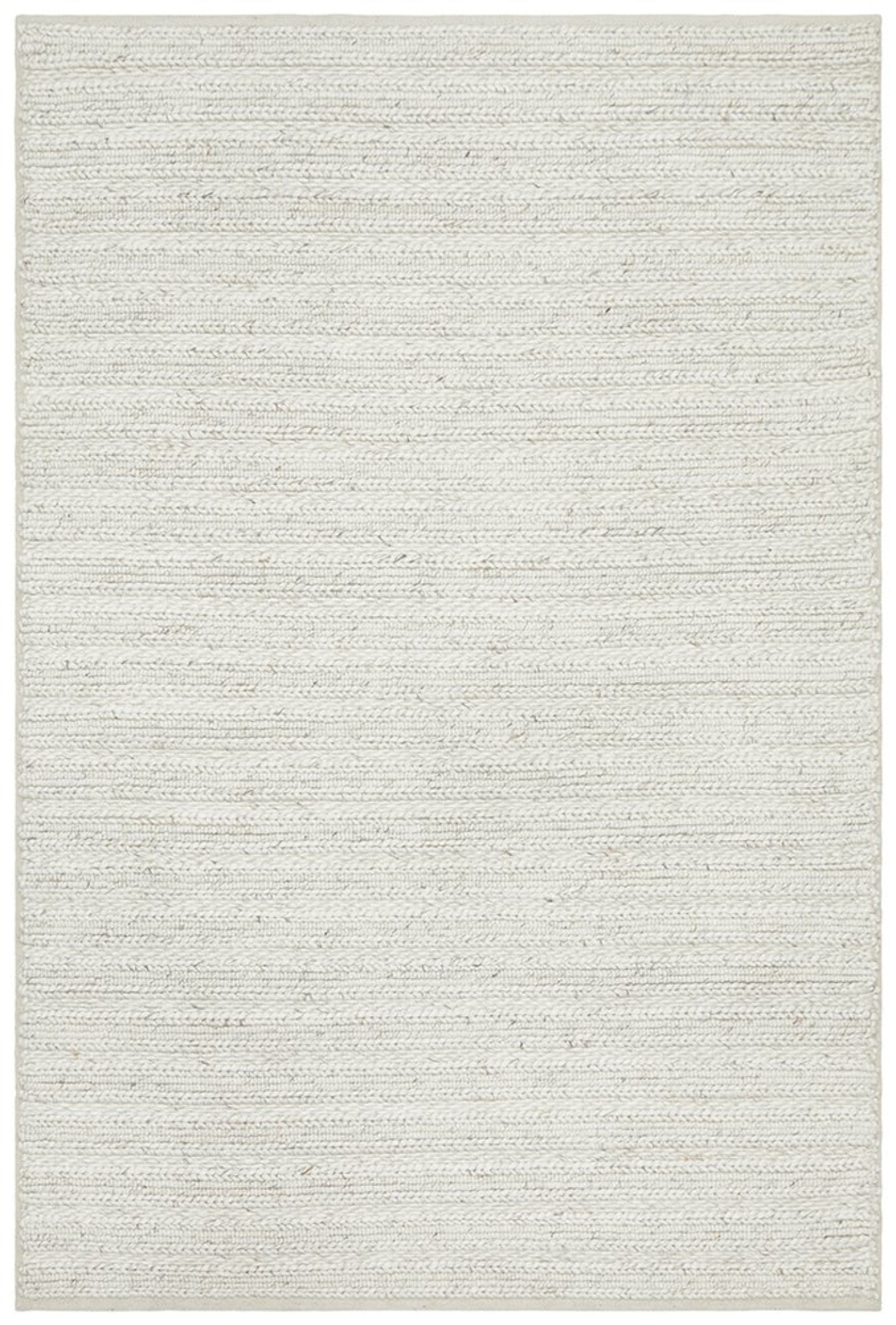 HARVEST Braided Wool Rug - Ivory