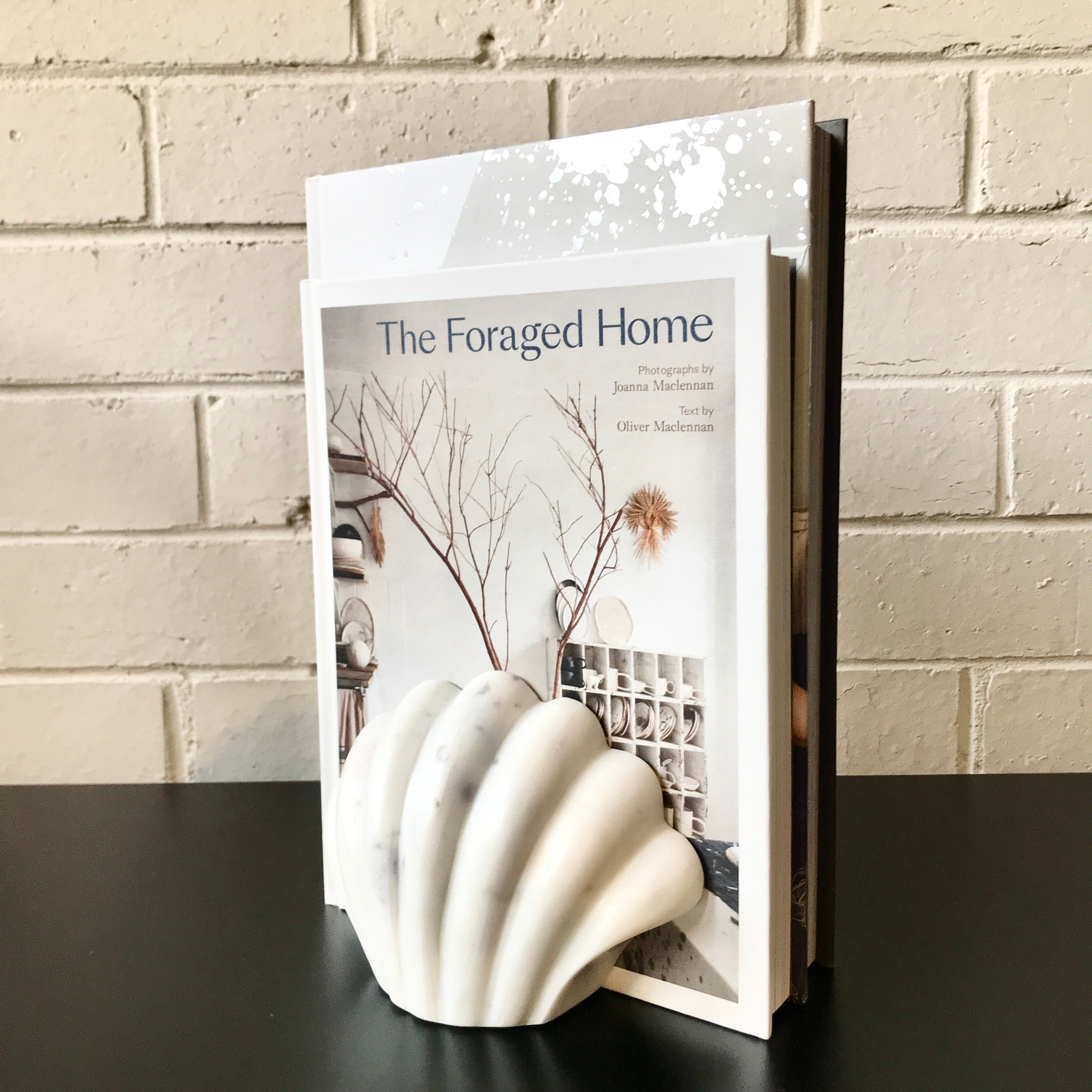 Rodwell and Astor - Shellis White Marble Bookends