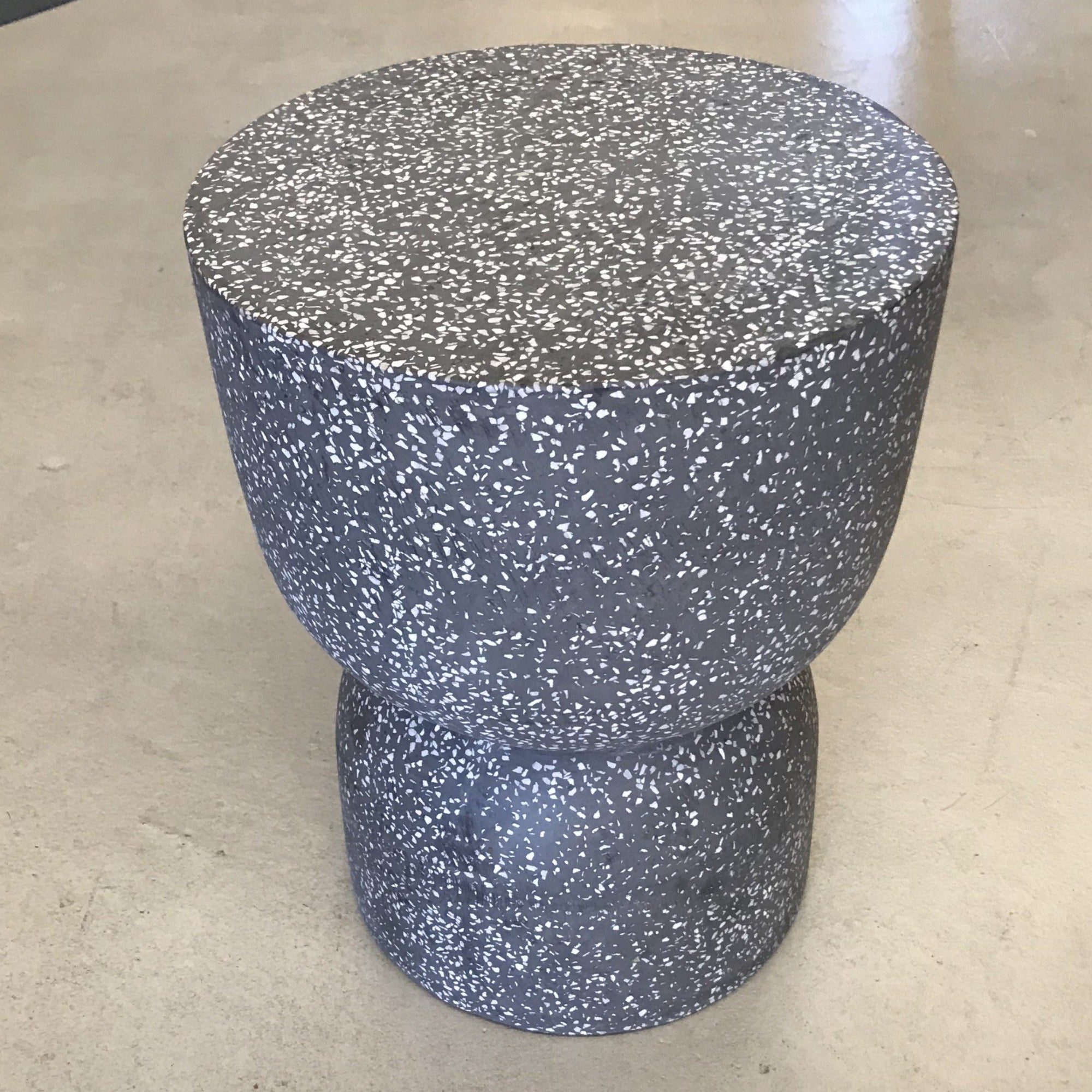 Kaia Terrazzo Stool - Grey