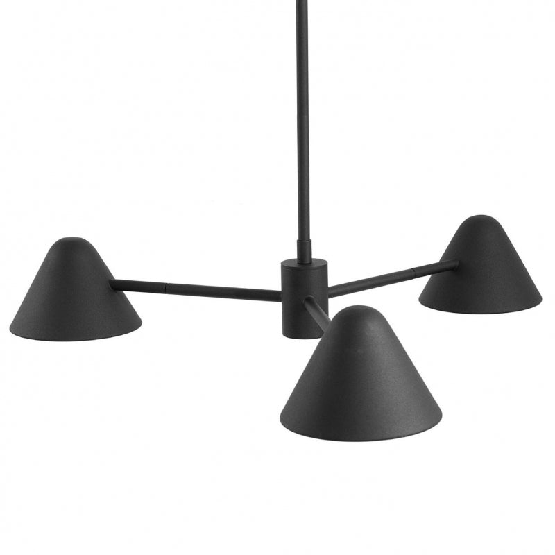 Ilum 3 Arm Pendant Lamp - Black