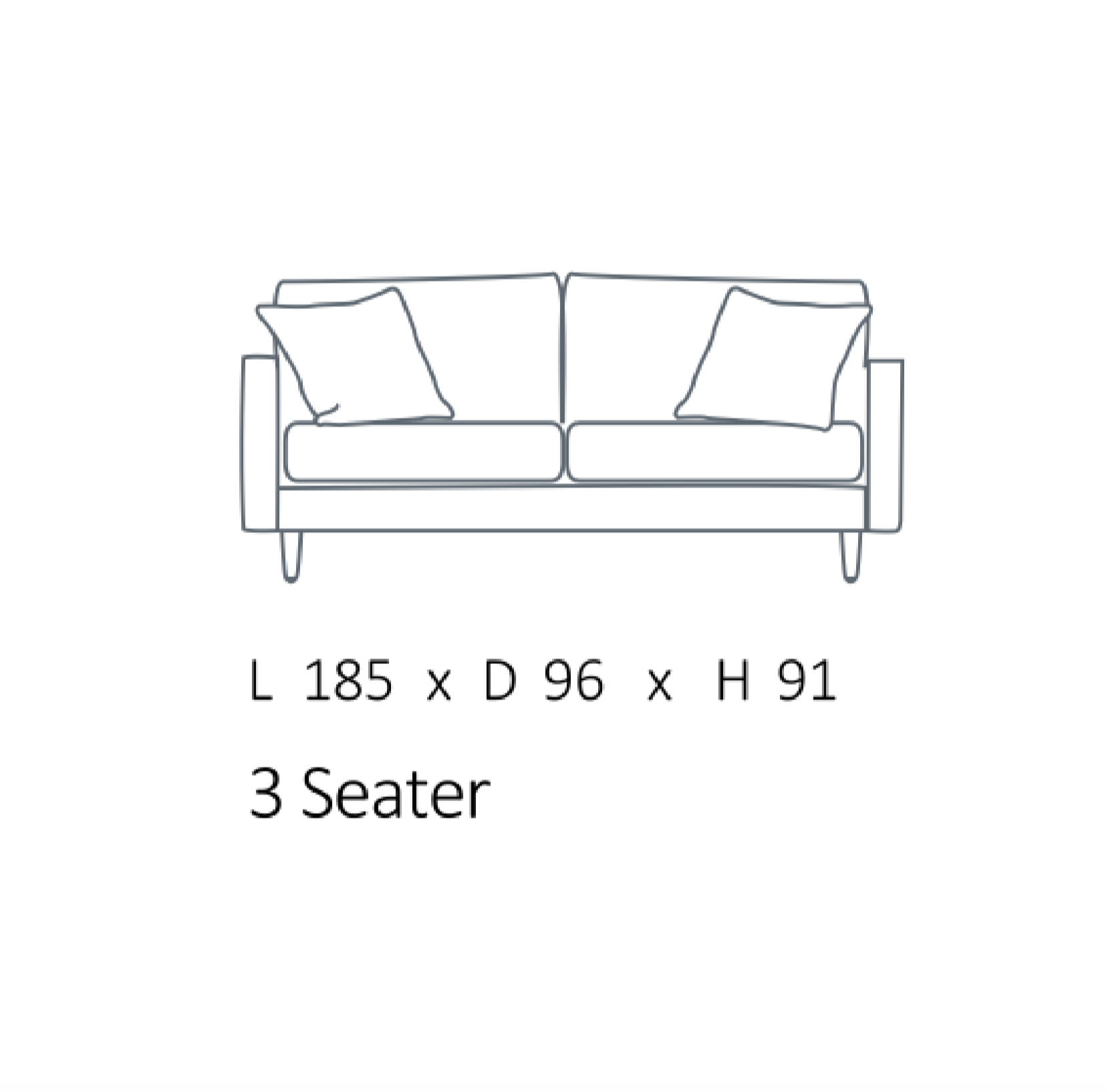 MOLMIC Ally Sofa - 3 Seater