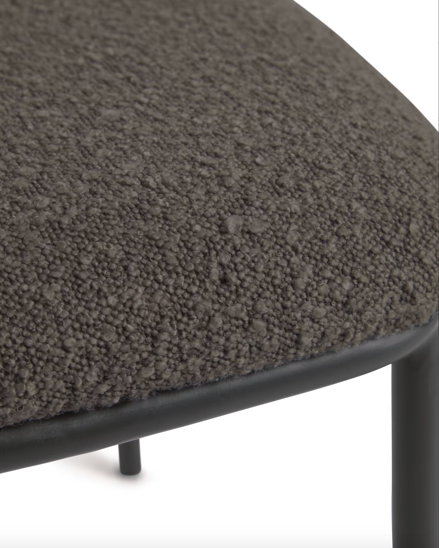 Murray Chair - Black Shearling Boucle + Black Metal Rodwell and Astor Modern Eclectic Style Brunswick