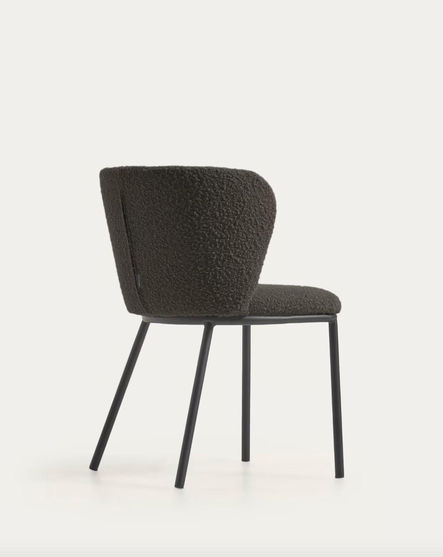 Murray Chair - Black Shearling Boucle + Black Metal Rodwell and Astor Modern Eclectic Style Brunswick