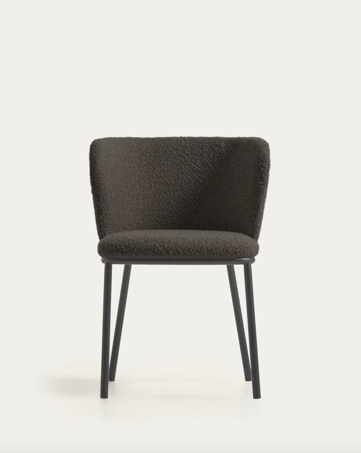 Murray Chair - Black Shearling Boucle + Black Metal Rodwell and Astor Modern Eclectic Style Brunswick