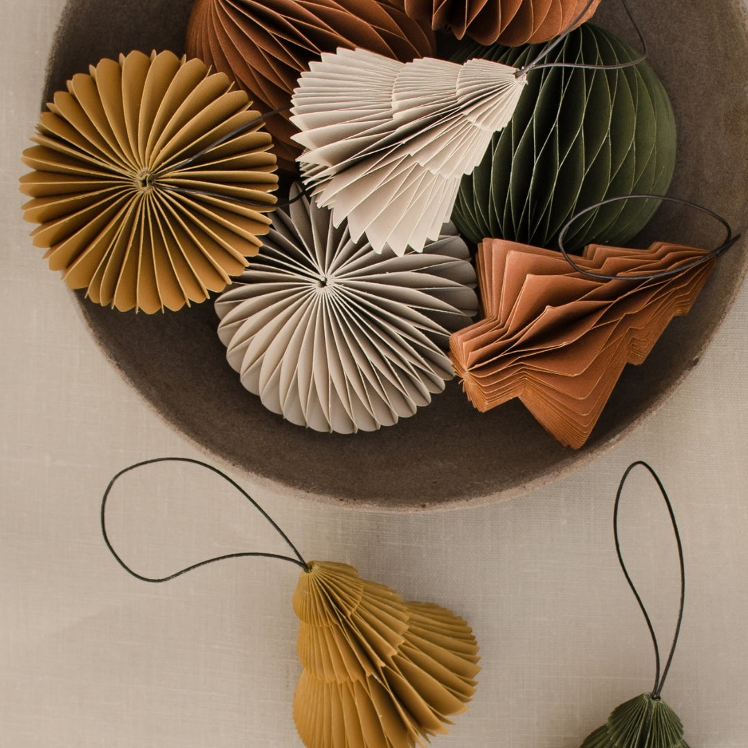 Rodwell and Astor - Paper Jewel Ornament - Linen