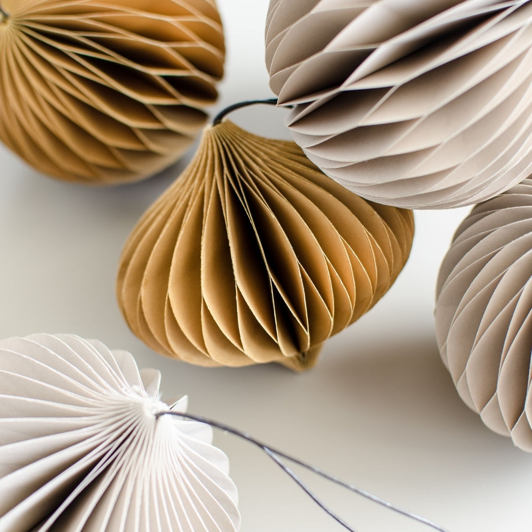 Rodwell and Astor - Paper Jewel Ornament - Linen