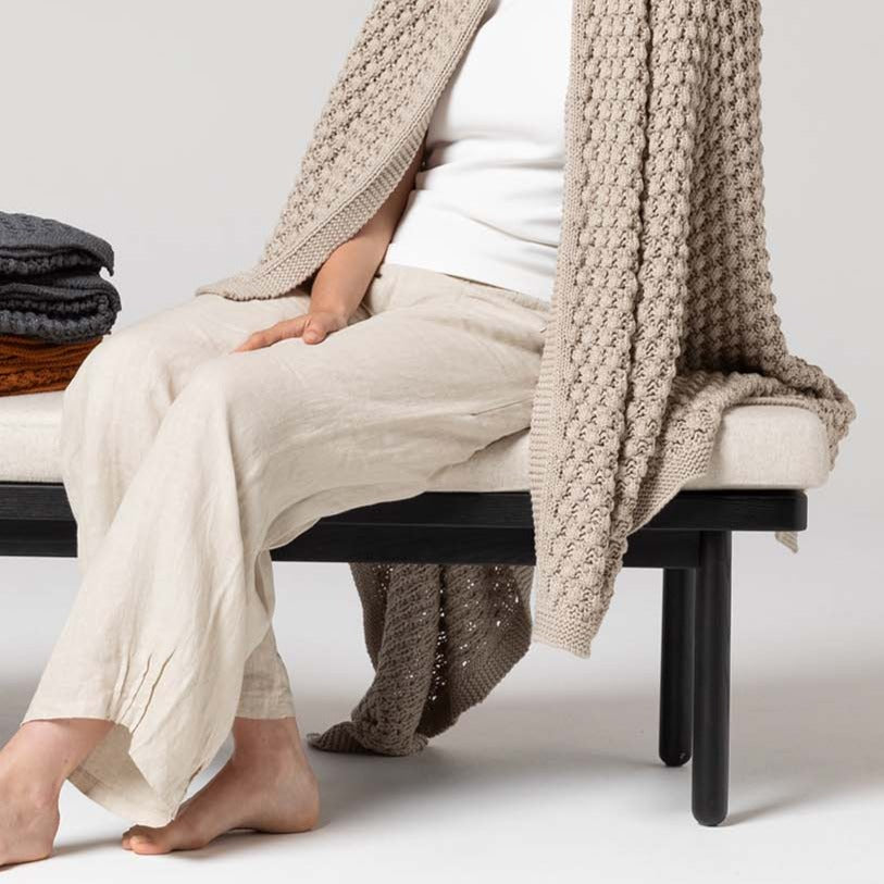 INDUS Popcorn Throw - Stone