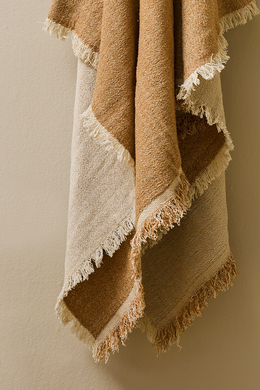 Rodwell and Astor - BAYA Papyrus Cotton Throw - Mustard