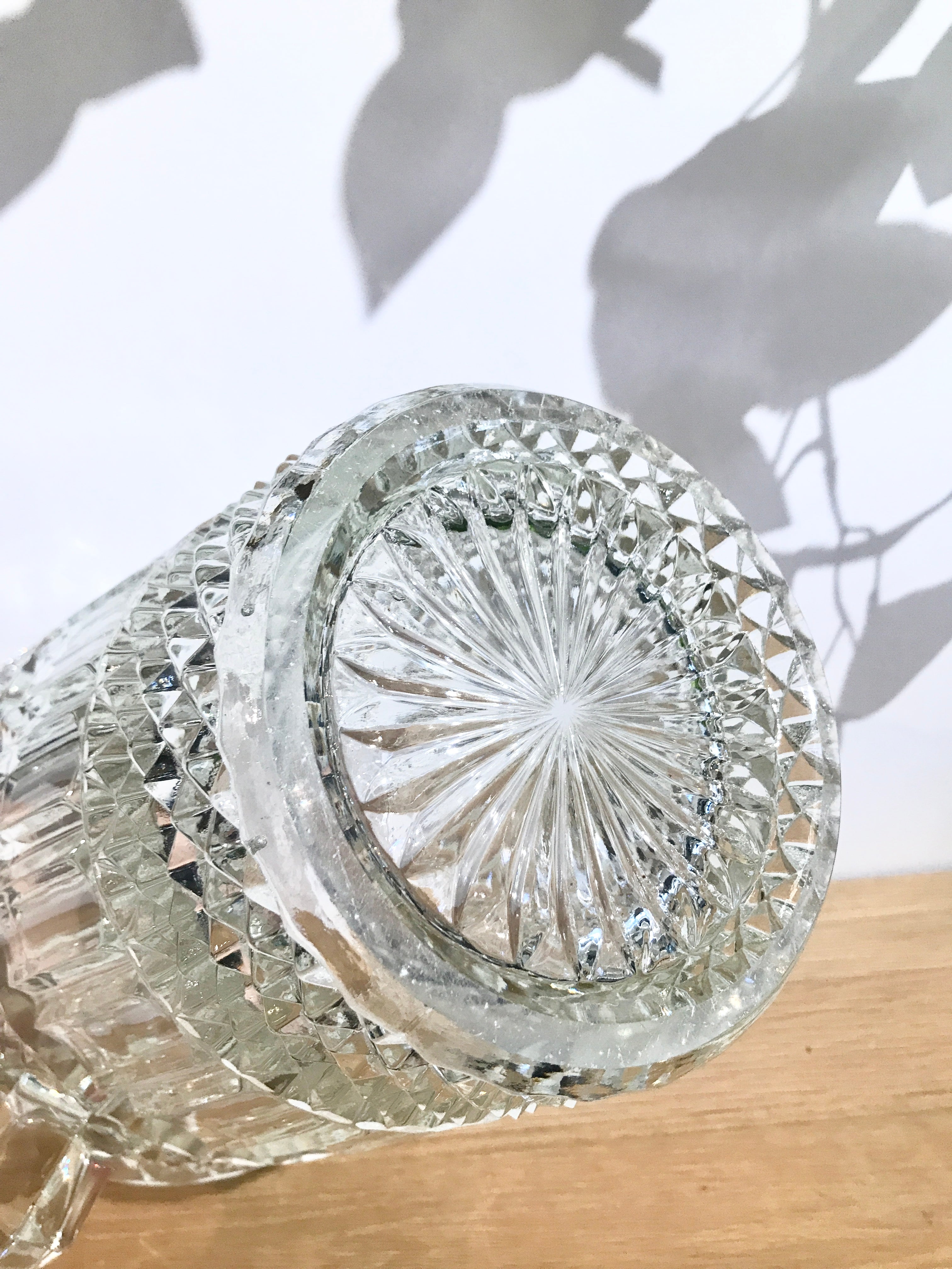 Vintage Mid Century Crystal Ice Bucket