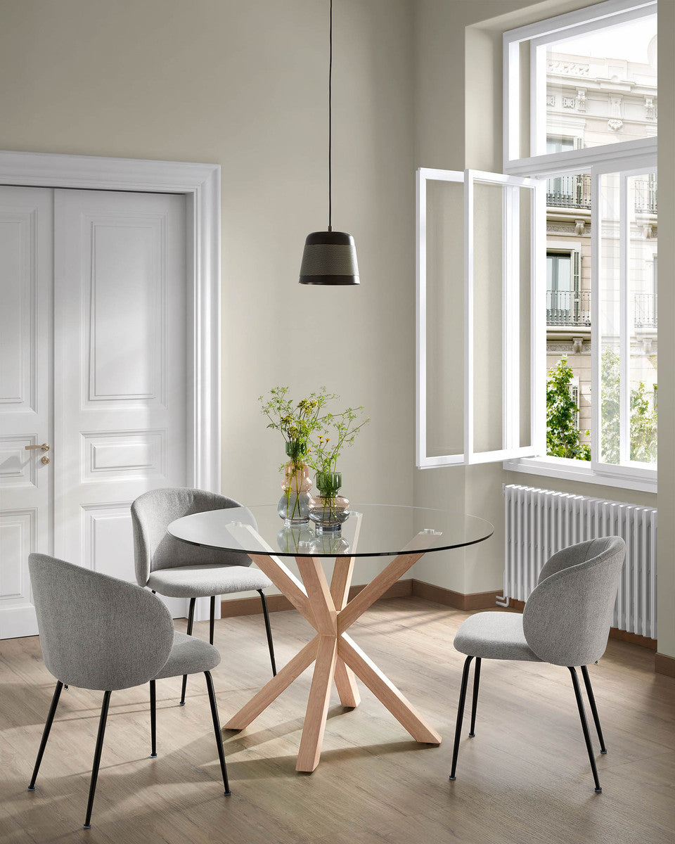 Yarra Dining Chair - Grey Tweed Rodwell and Astor