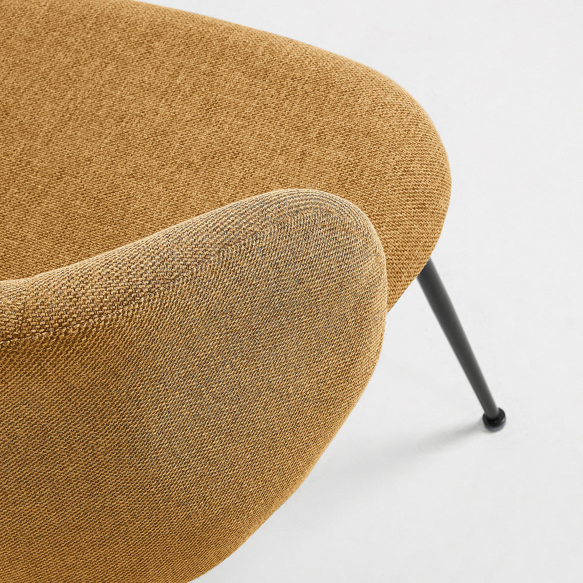 Yarra Dining Chair - Mustard Tweed