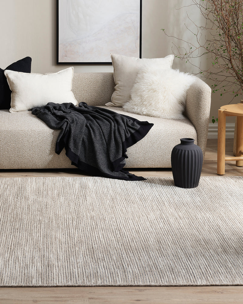 Abbas Wool Flat-weave Rug - Sandstone