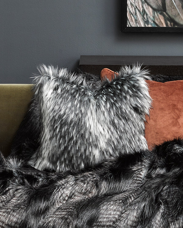 Rodwell and Astor - HEIRLOOM Alaskan Wolf Faux Fur Cushion - 45cm