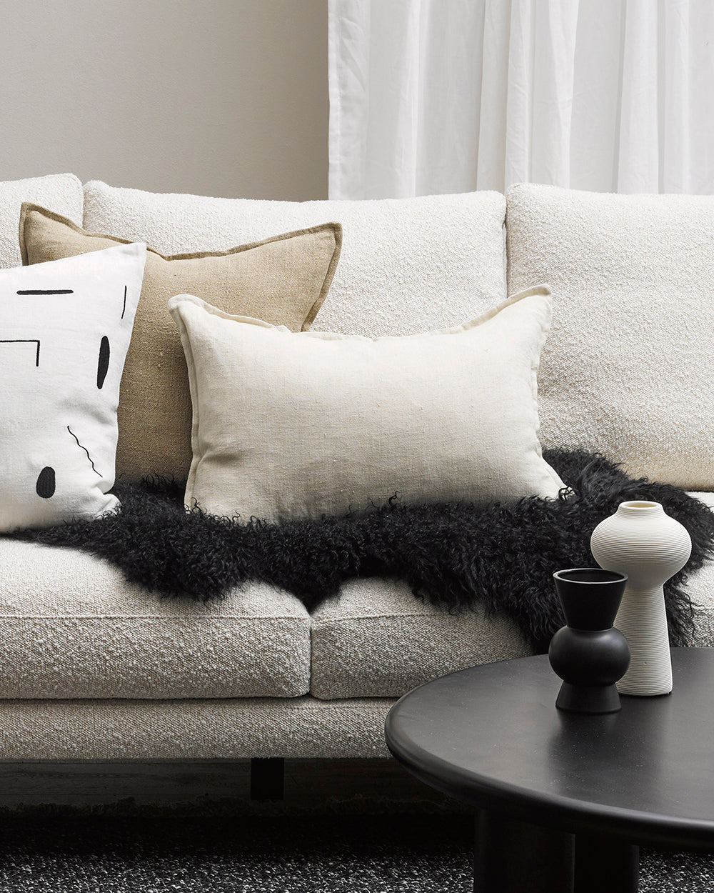 BAYA Arcadia Cushion - Almond 40 x 60cm