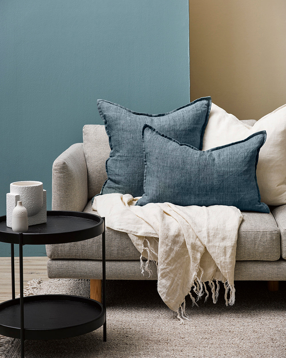 BAYA Arcadia Cushion - Cloudburst 40 x 60cm