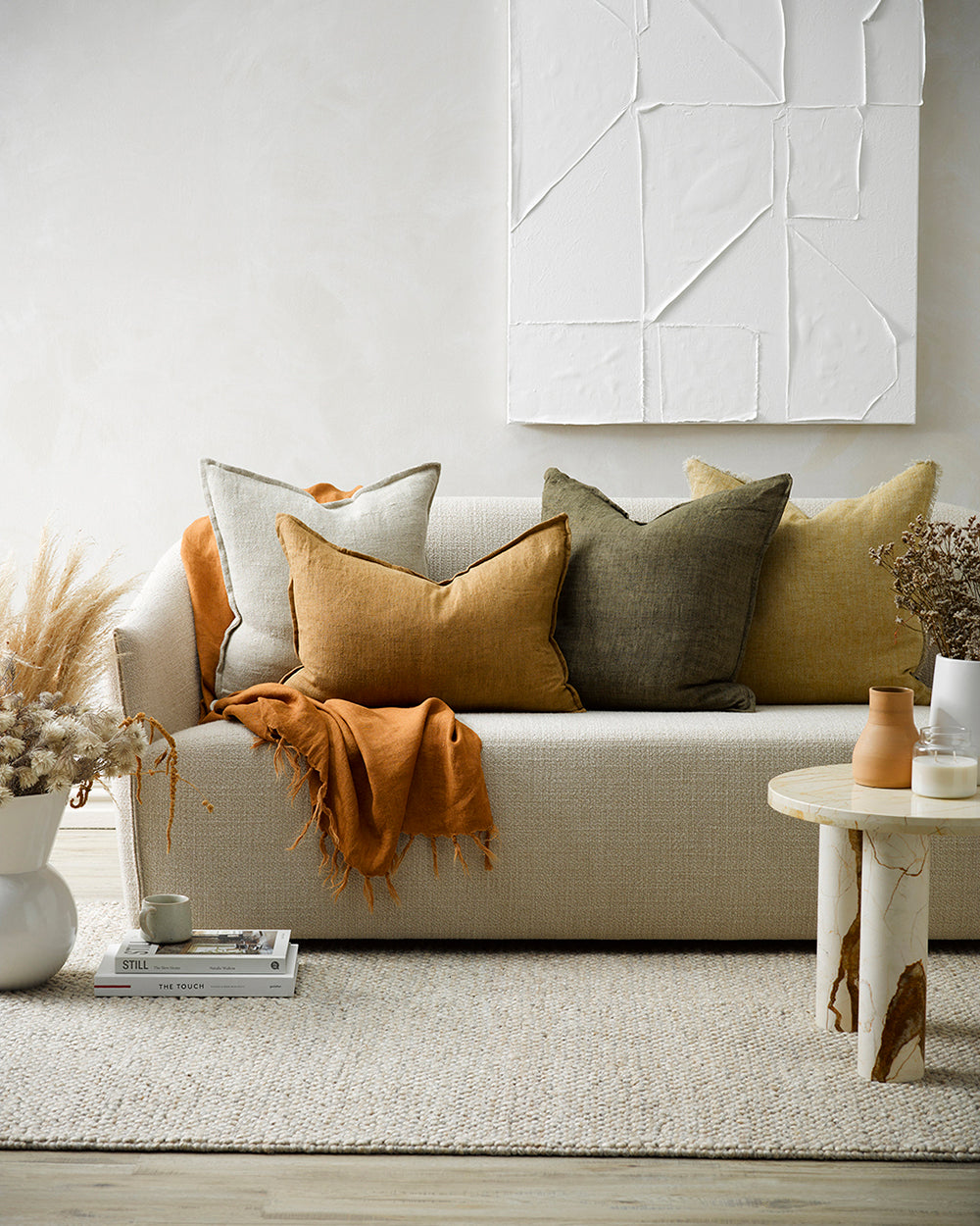 BAYA Arcadia Cushion - Cumin 40 x 60cm