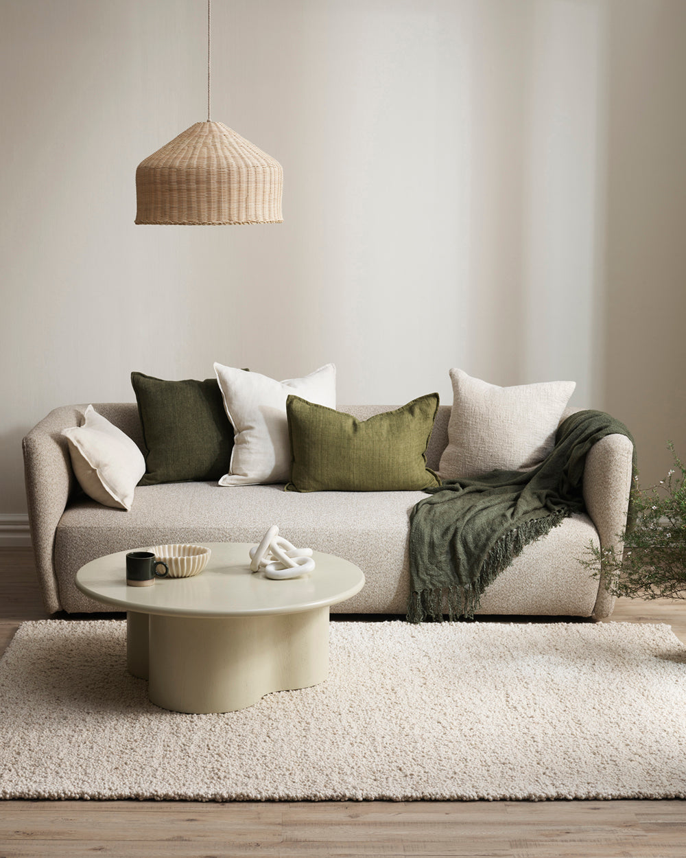 Arcadia Cushion - Military 40 x 60cm Rodwell and Astor BAYA Cushion