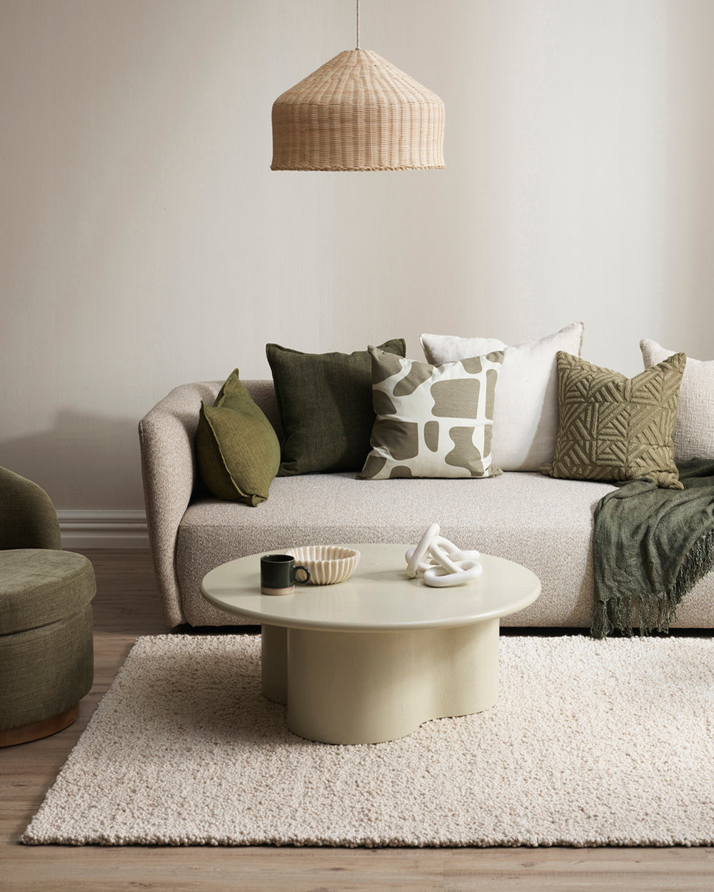 Arcadia Cushion - Military 40 x 60cm Rodwell and Astor BAYA Cushion