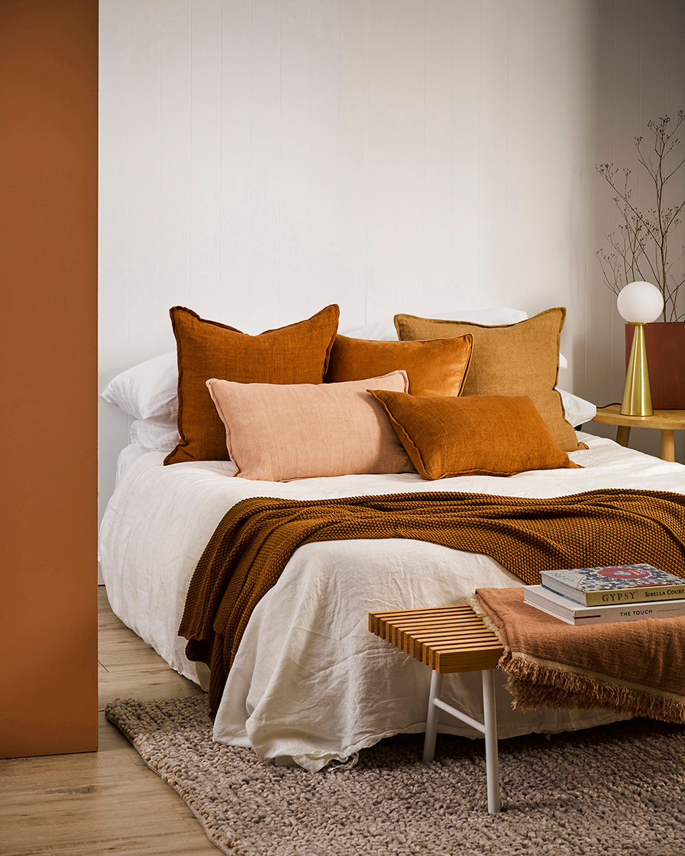 BAYA Arcadia Cushion - Tobacco - 40cmx60cm