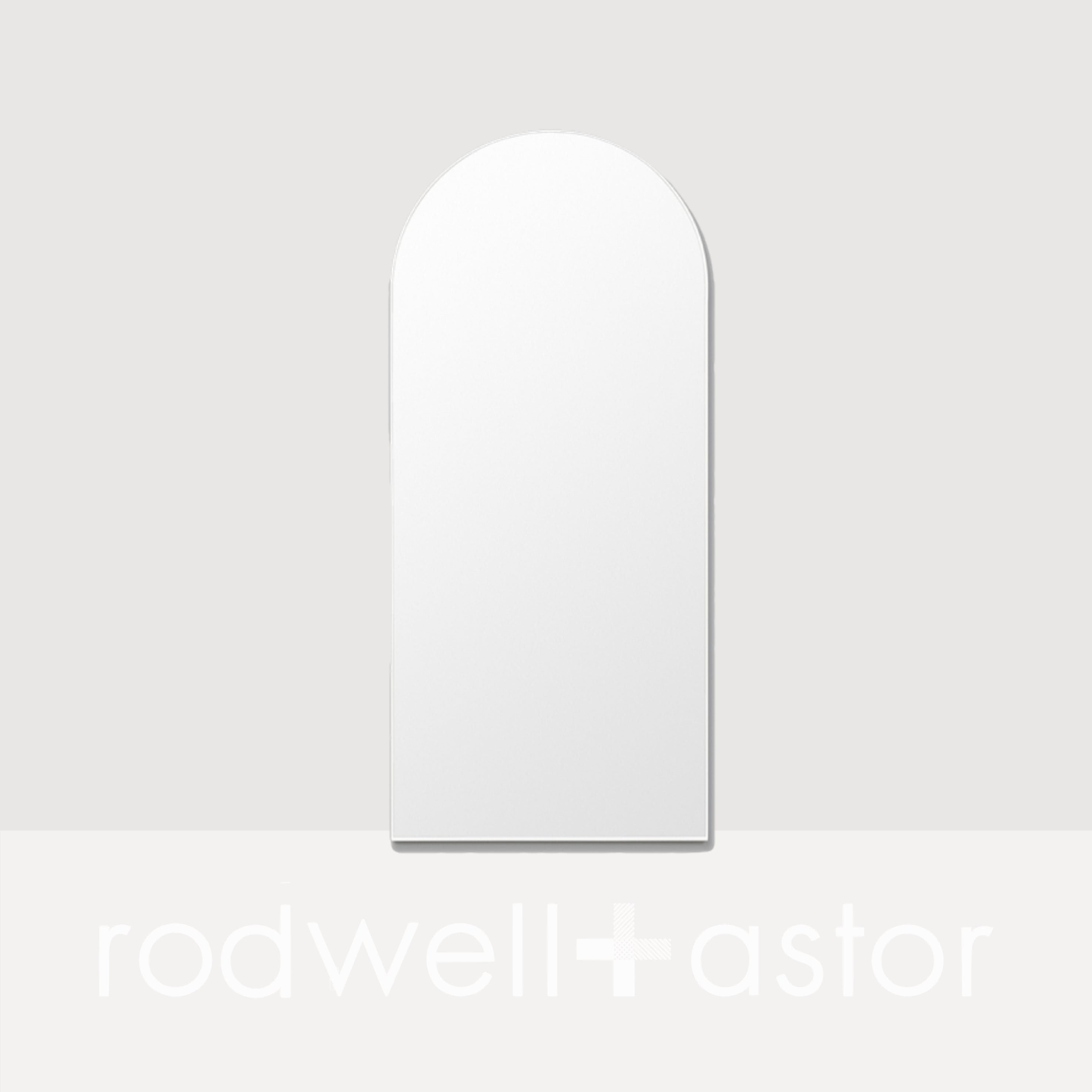 MIDDLE OF NOWHERE Bjorn Arch Floor Mirror Bright White 80 x 180