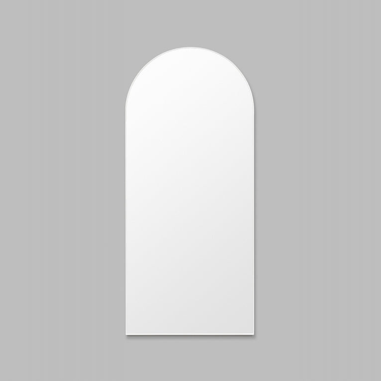 MIDDLE OF NOWHERE Bjorn Arch Floor Mirror Bright White 80 x 180