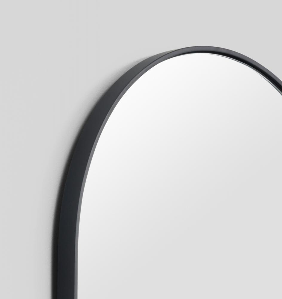 MIDDLE OF NOWHERE Bjorn Oval Large Mirror Black