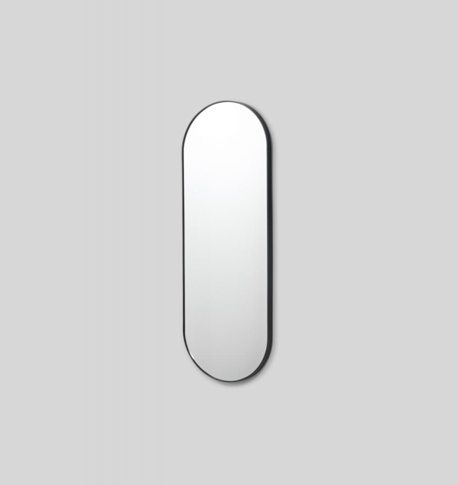 MIDDLE OF NOWHERE Bjorn Oval Large Mirror Black