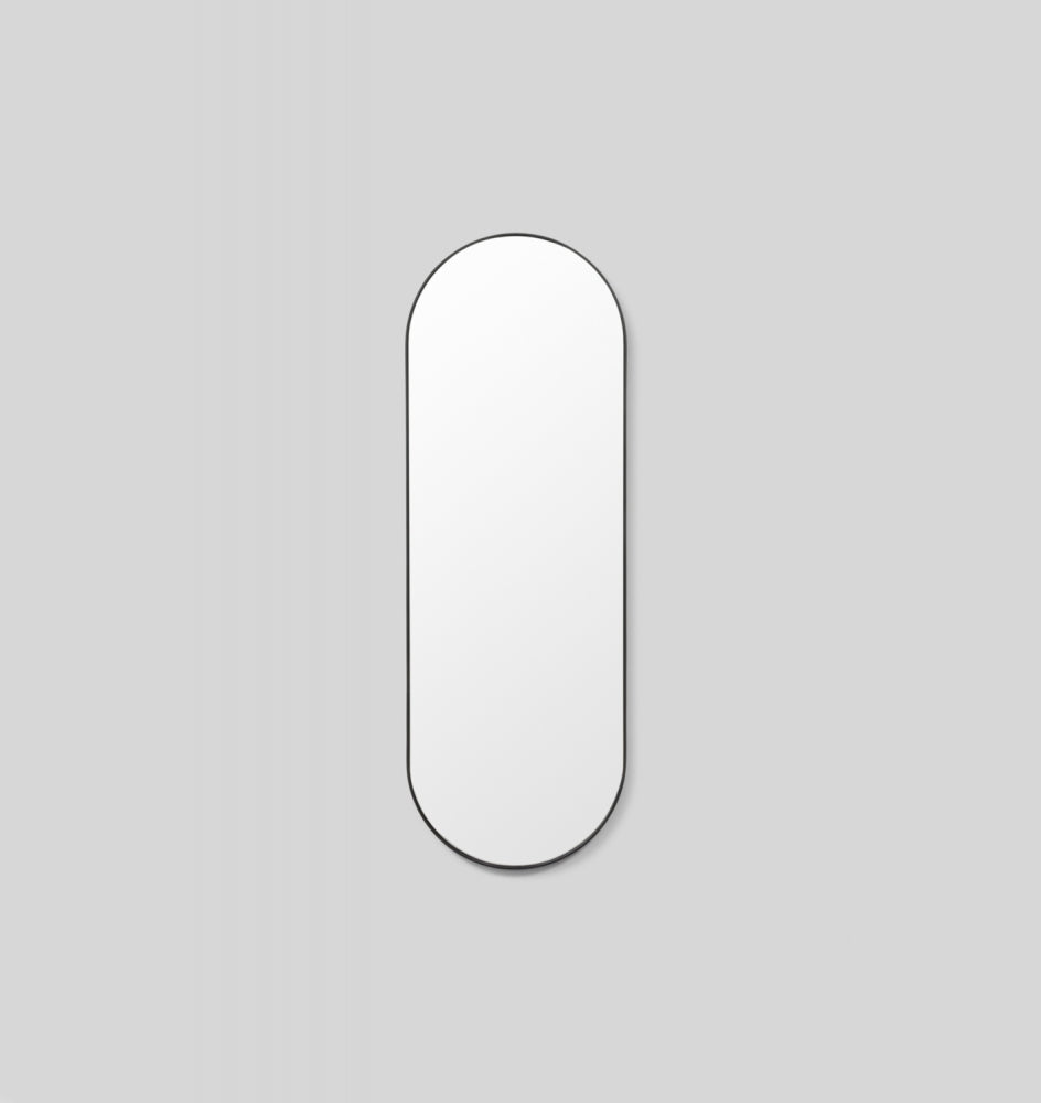 MIDDLE OF NOWHERE Bjorn Oval Large Mirror Black