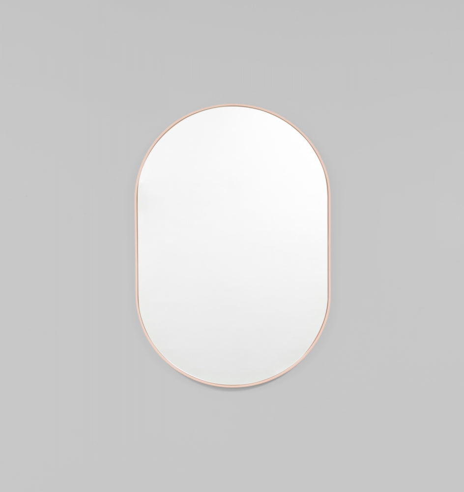 Bjorn Oval Mirror - Powder