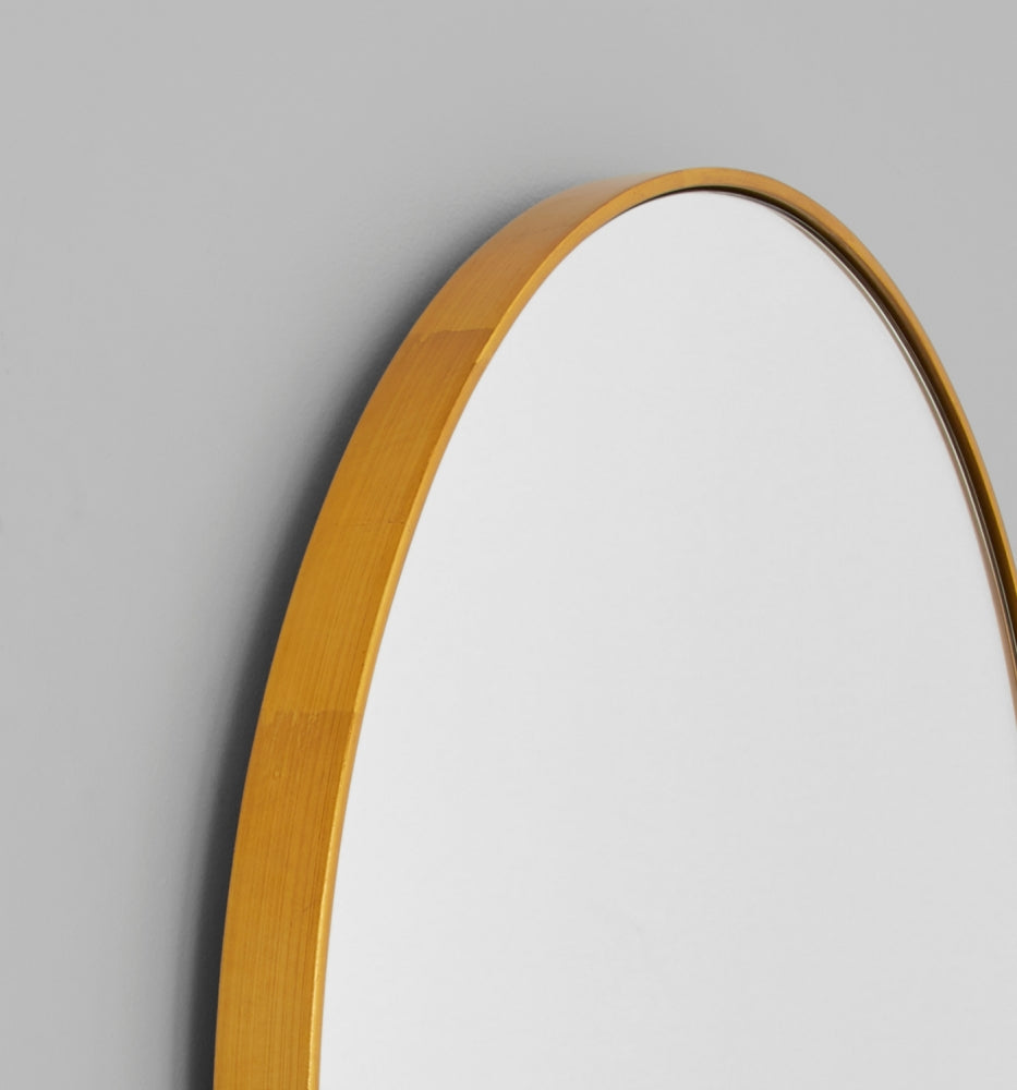 Bjorn Oval Mirror - Brass