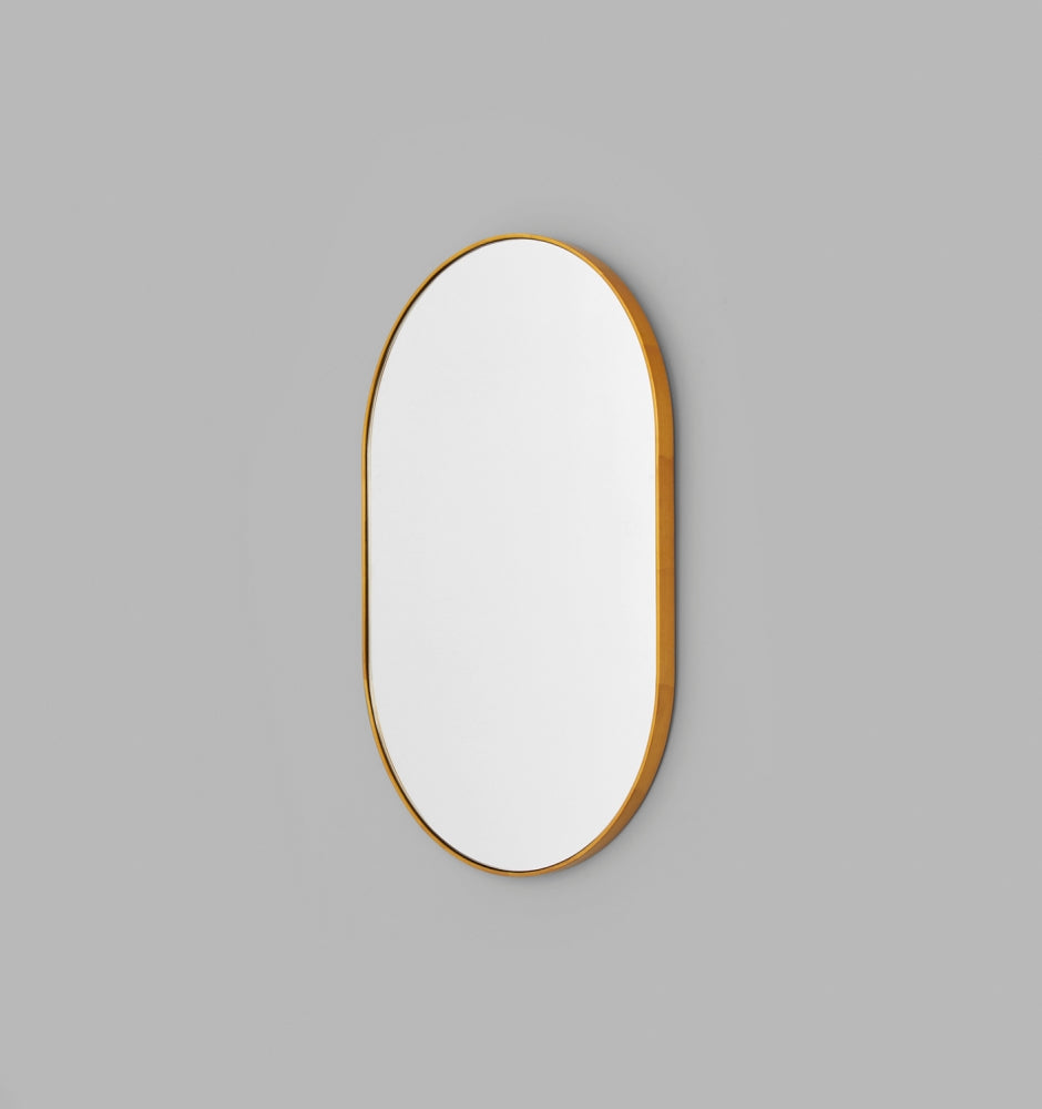 Bjorn Oval Mirror - Brass
