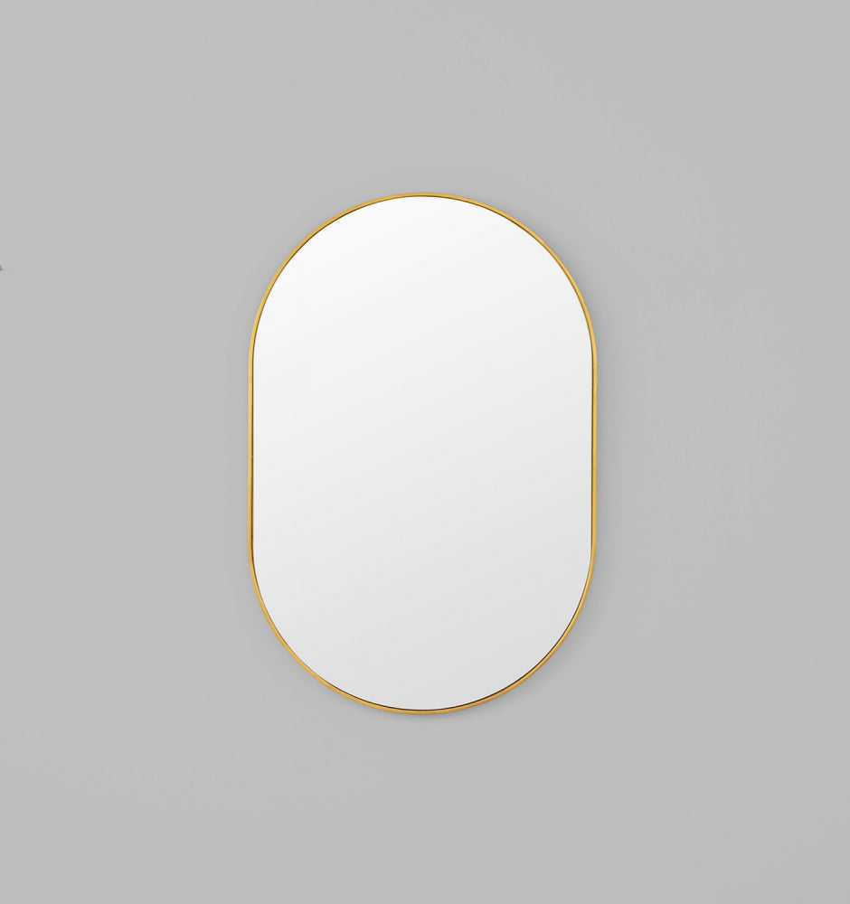Bjorn Oval Mirror - Brass - 3 Sizes