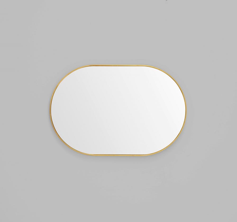 MIDDLE OF NOWHERE Bjorn Oval Mirror - Brass - 3 Sizes