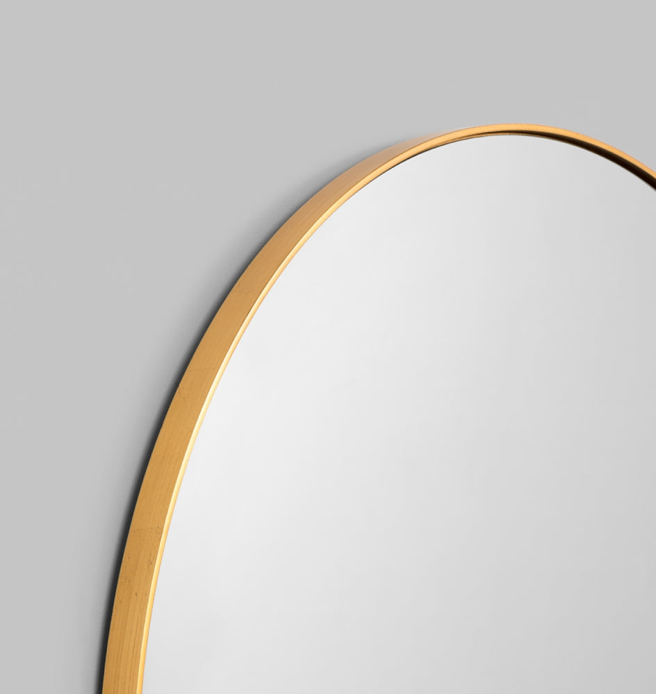 Rodwell and Astor MIDDLE OF NOWHERE Bjorn Round Mirror - Brass