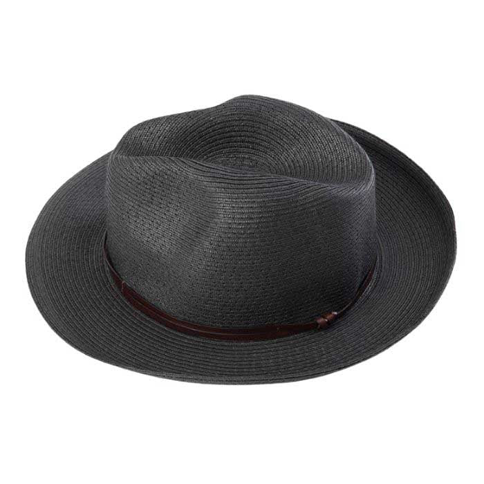 Rodwell and Astor - Travaux en Cours - Borsalino Hat - Leather Strap - Black