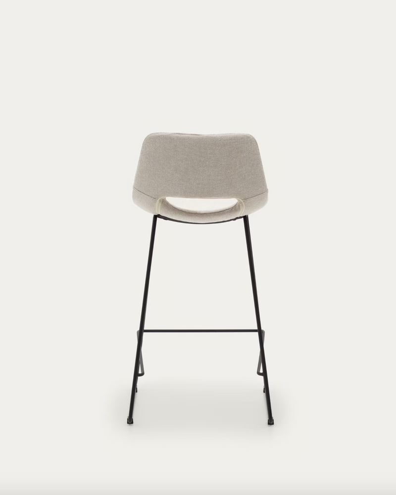 Bowie Upholstered Barstool - Ivory Rodwell and Astor Modern Eclectic Style Brunswick