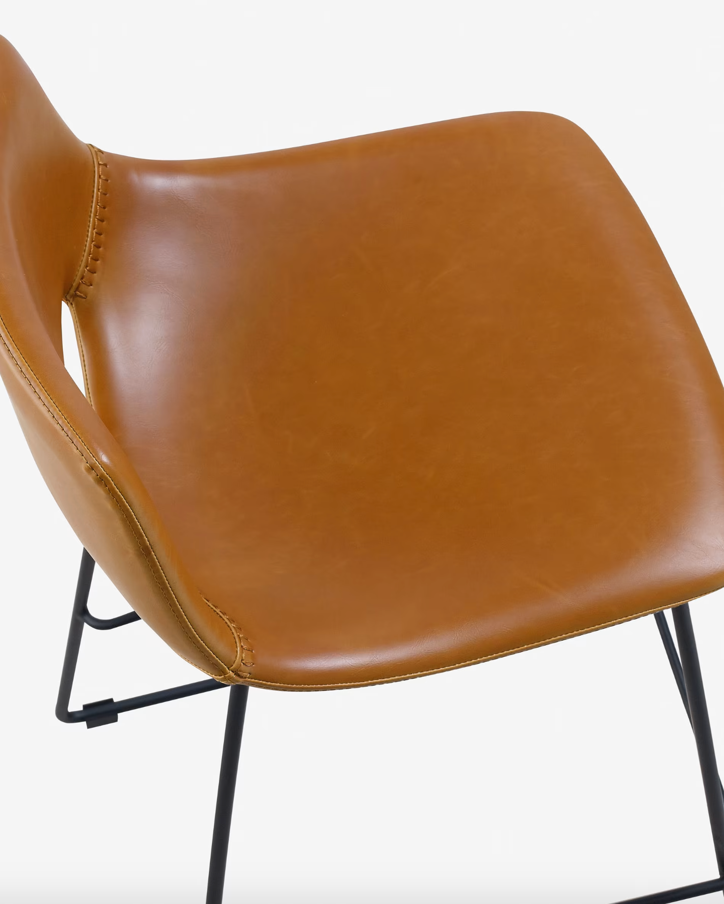 Bowie Vegan Leather Barstool - Rust Rodwell and Astor Modern Eclectic Style Brunswick