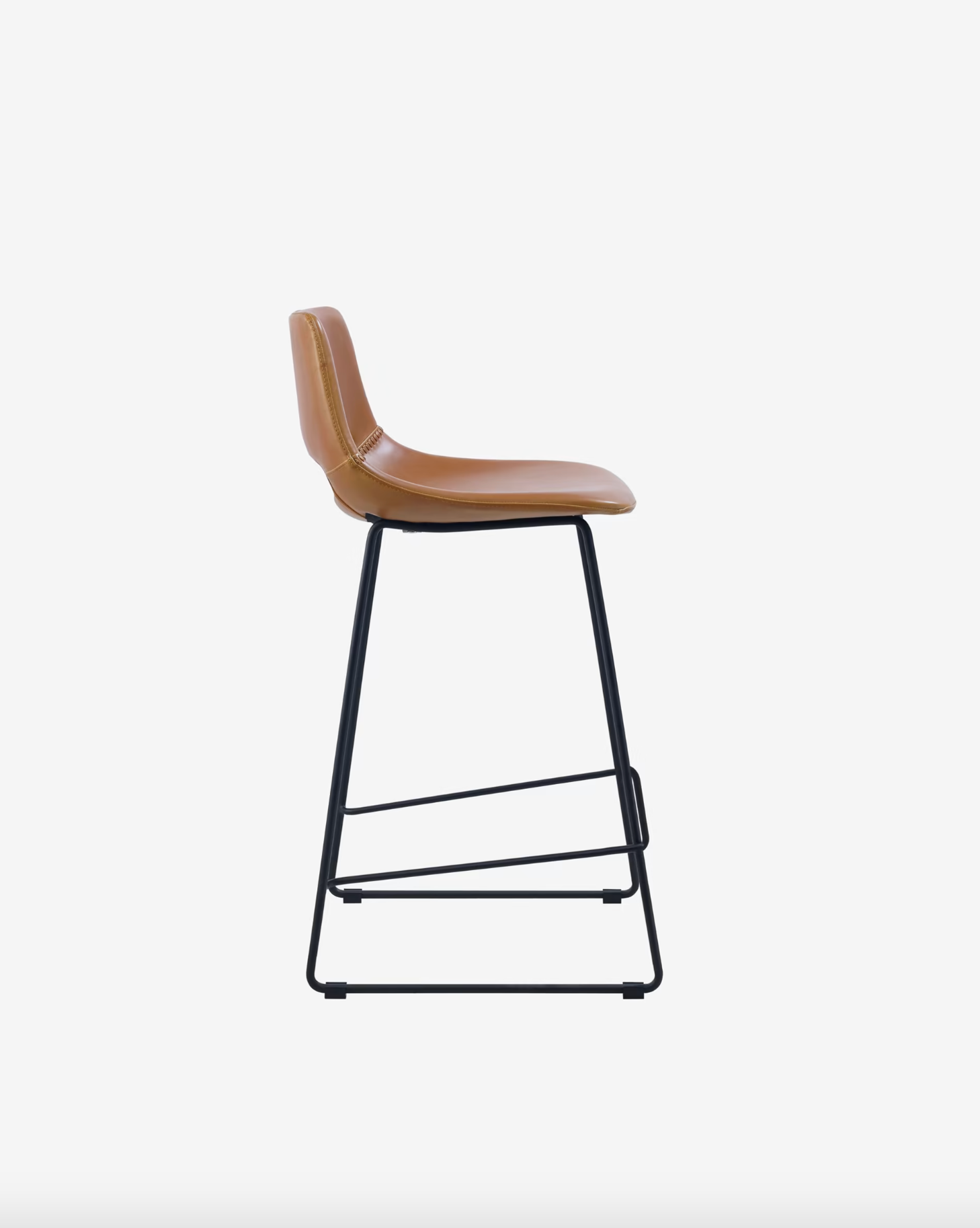 Bowie Vegan Leather Barstool - Rust Rodwell and Astor Modern Eclectic Style Brunswick