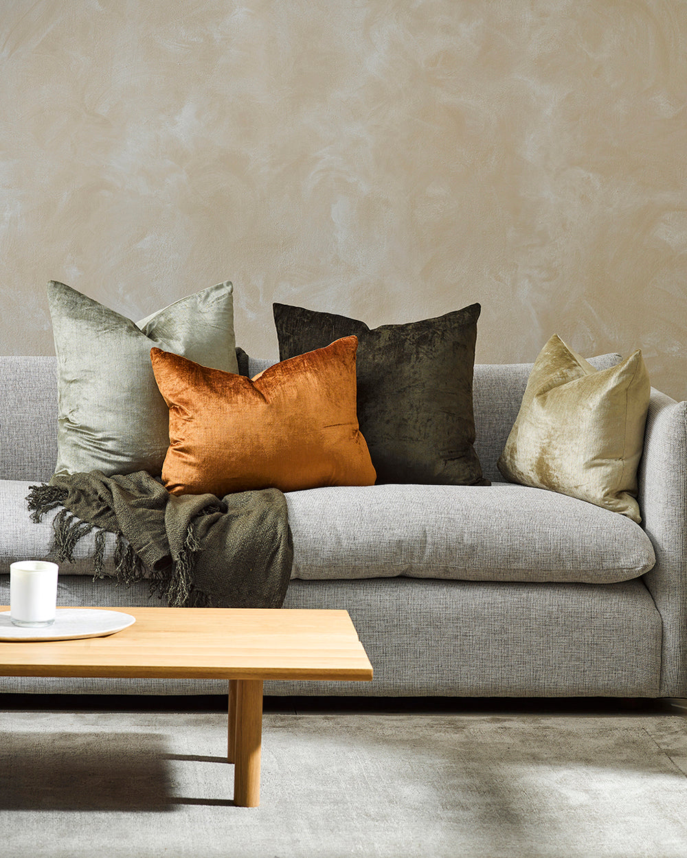 BAYA Bromley Cushion - Champagne - 45x55cm - Rodwell and Astor Modern Eclectic Style