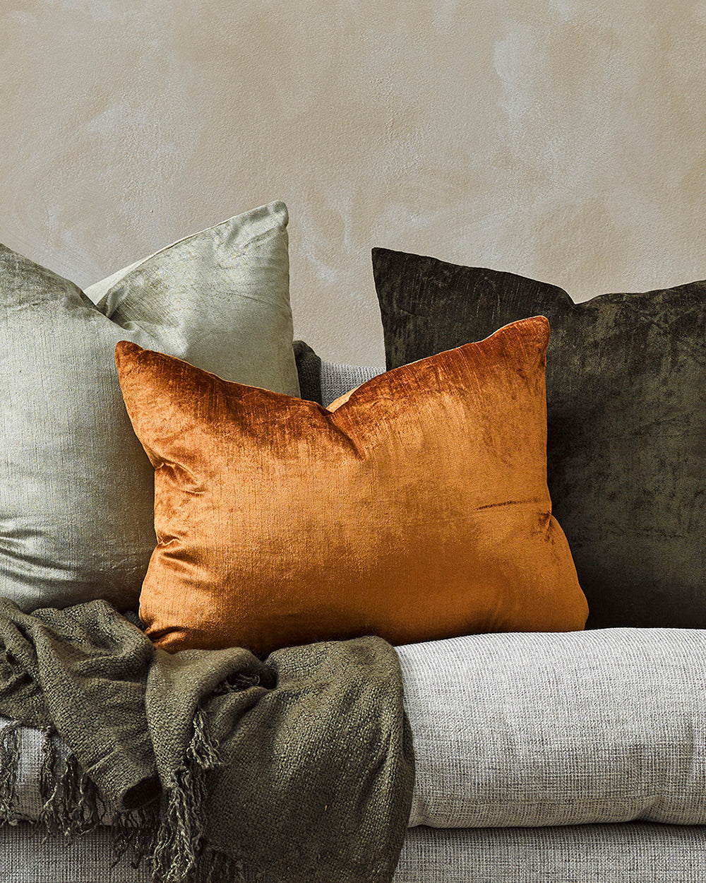 BAYA Bromley Cushion - Toffee - 45x55cm rodwell and astor modern eclectic style brunswick melbourne