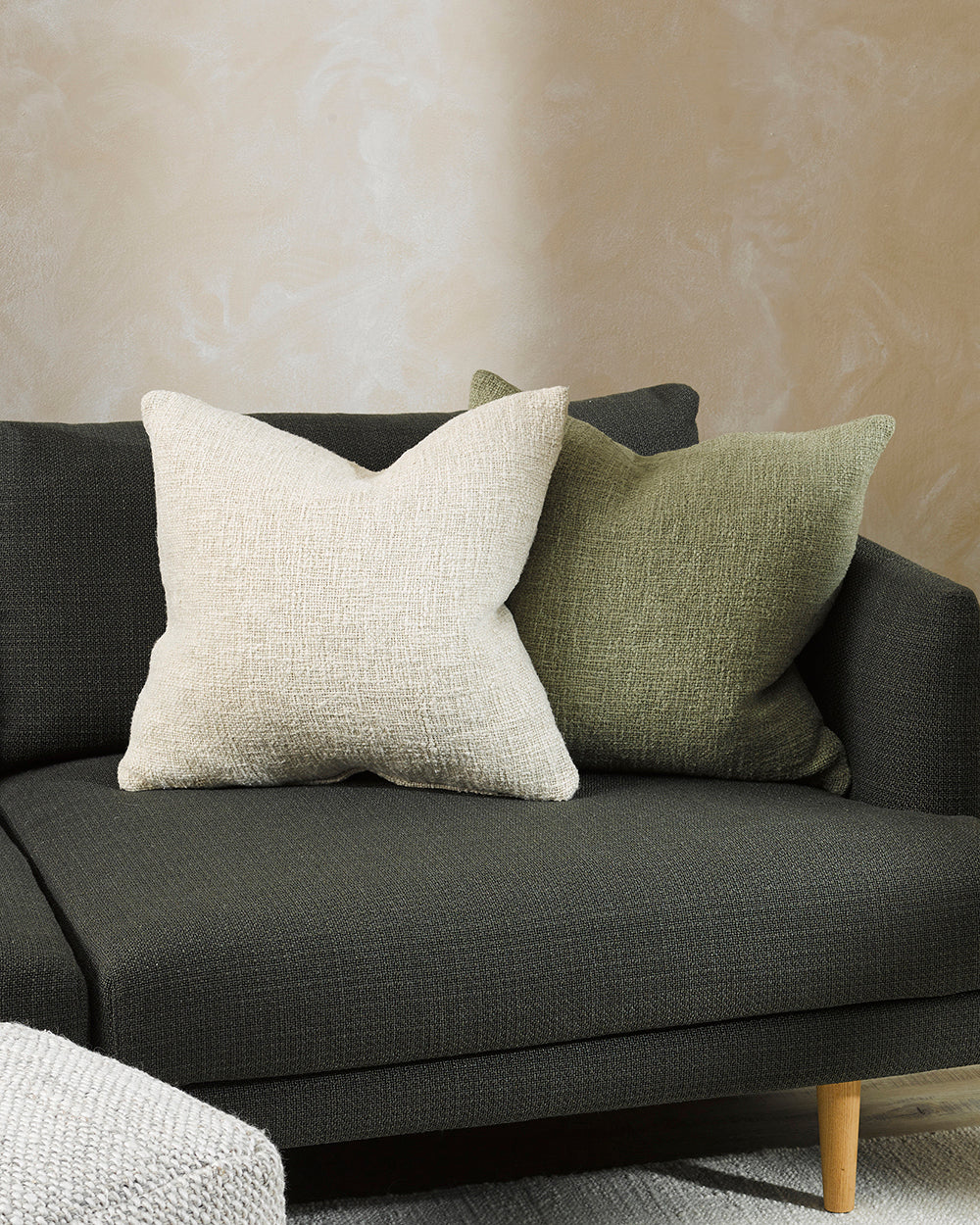 BAYA Cyprian Cushion - Willow 50 x 50cm - Rodwell and Astor Brunswick Modern Eclectic Style