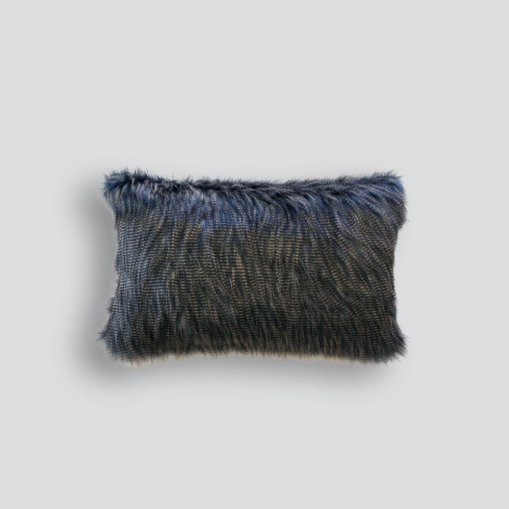 Rodwell and Astor - HEIRLOOM Dark Pheasant Faux Fur Cushion - 30x45cm