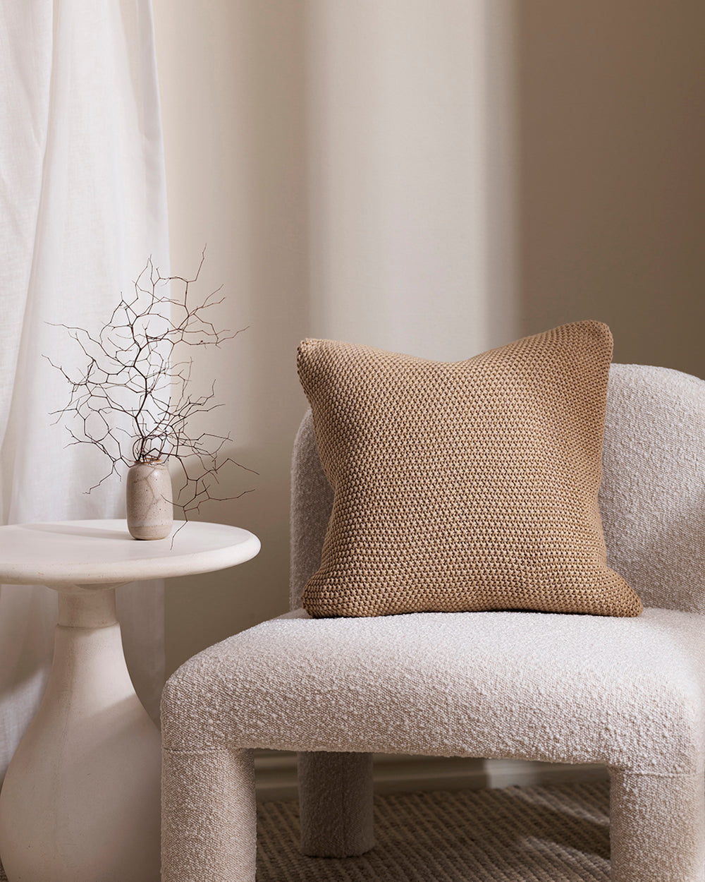 BAYA Devon Cushion - Straw Rodwell and Astor