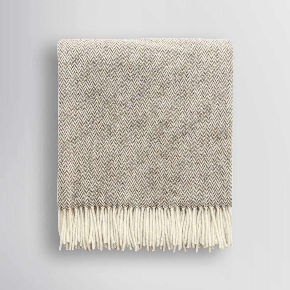 Rodwell and Astor - BAYA Featherston 100% NZ Wool Throw - Bracken