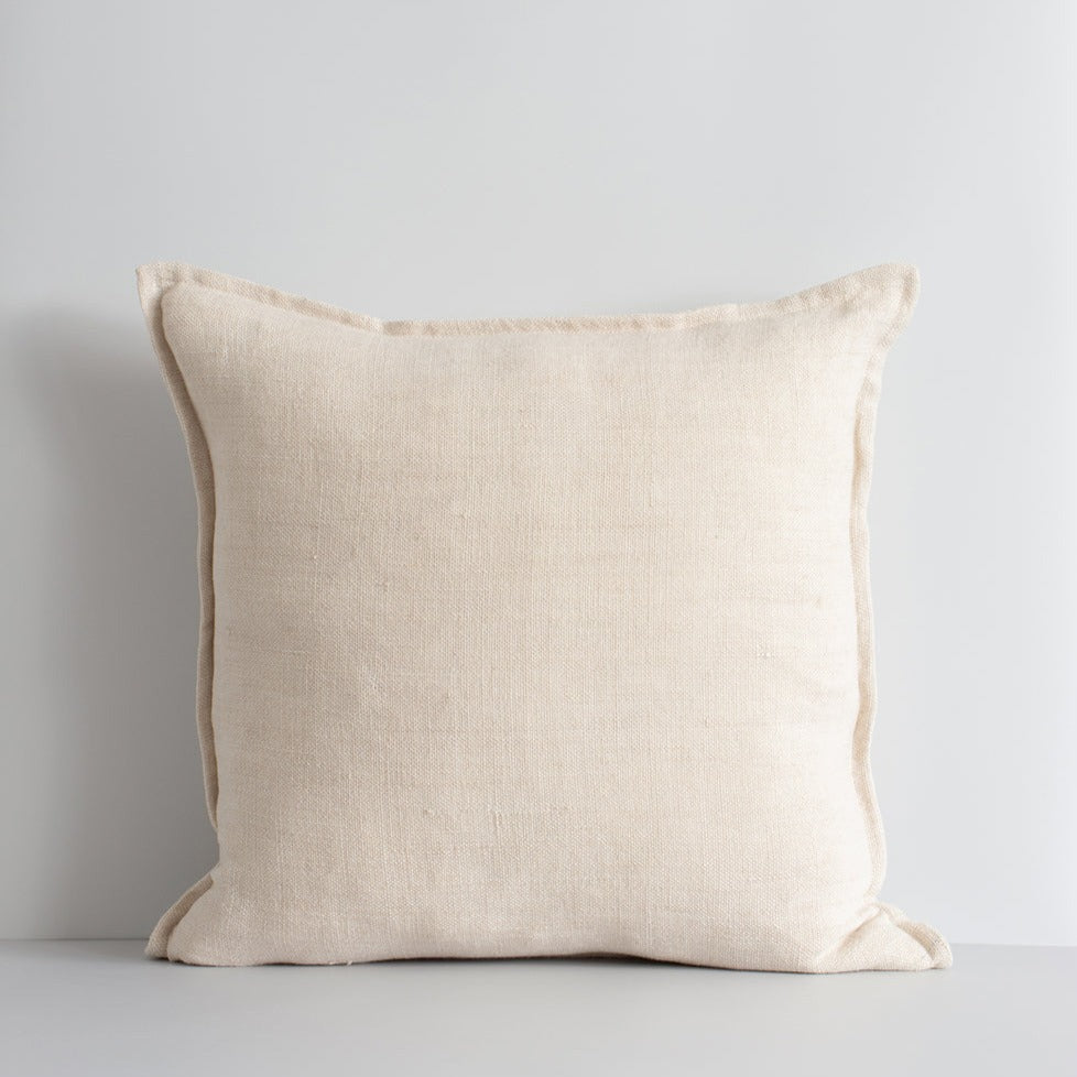 Flaxmill Linen Cushion - Nude