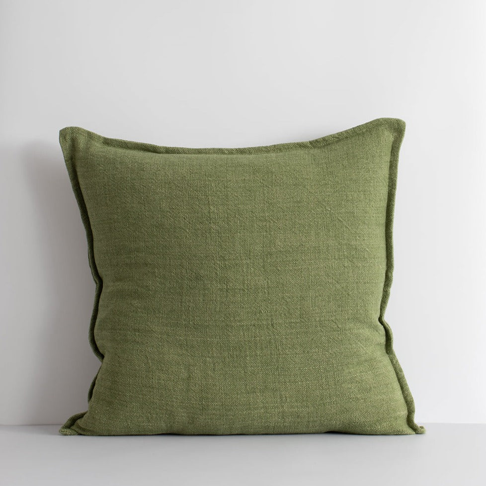 Flaxmill Linen Cushion - Olive